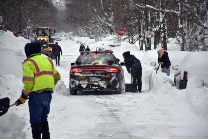 Imagen tomada el 26 de diciembre de 2022 y subida a Cordon Press de cómo se veían las carreteras en Búfalo a consecuencia de la tormenta invernal 'Eliott'