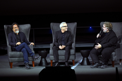 Alejandro G. Iñárritu, Alfonso Cuarón y Guillermo del Toro (Archivo / Netflix).