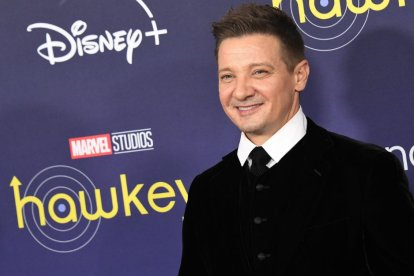 Jeremy Renner durante la presentación en Los Ángeles de 'Hawkeye', la serie de Ojo de Halcón estrenada en diciembre de 2021