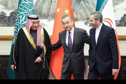 Irán y Arabia Saudí restablecen relaciones con intermediación china.