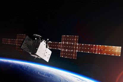 Artistic recreation of the satellite