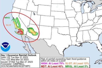 Una nueva tormenta rompe récords de más de 100 años por precipitaciones extremas en California.