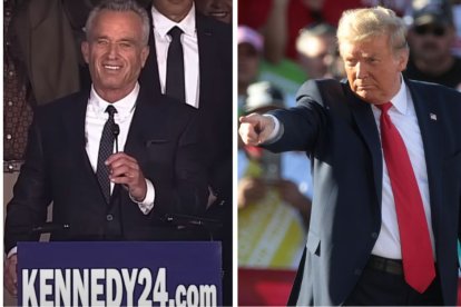 Robert Kennedy Jr. y Donald Trump.