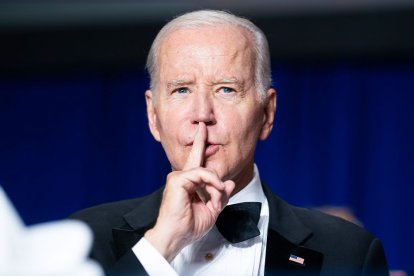 U.S. President Joe Biden, sending word to shut up.