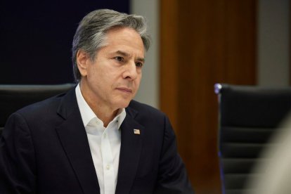 Anthony Blinken, secretario de Estado de Estados Unidos, durante una reunión. Imagen de archivo.