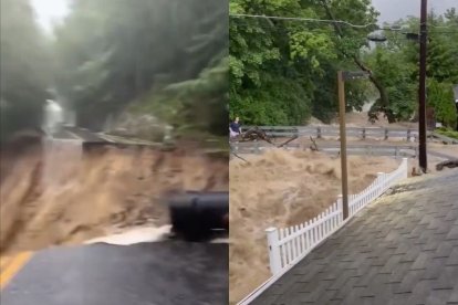 Tormentas e inundaciones en el noreste del país.