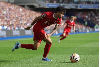 Luis Díaz, durante un partido con el Liverpool.