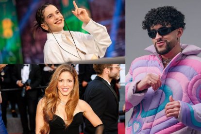 Rosalía, Shakira, Bad Bunny.