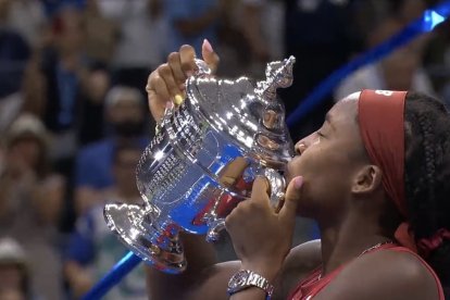 Cori Gauff, captura de pantalla