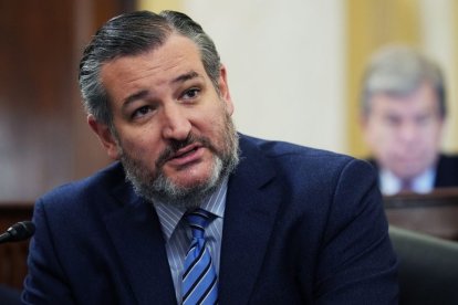 El senador republicano por Texas Ted Cruz, durante una comparecencia.