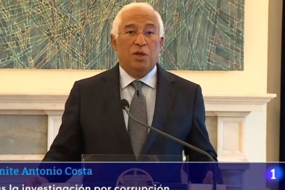 Antonio Costa dimite | Captura de pantalla de X RTVE Noticias