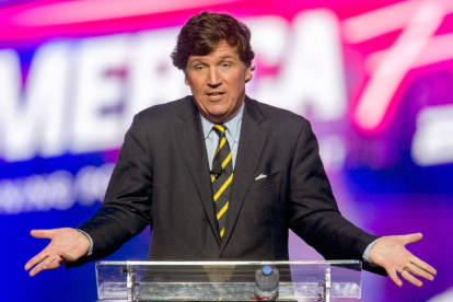 Fox News host Tucker Carlson at AmericaFest