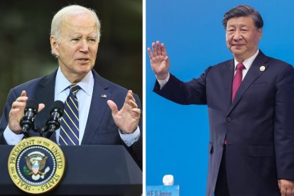 Los mandatarios Joe Biden y Xi Jinping