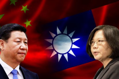 Imagen editada de Xi Jinping y Tsai Ing-wen