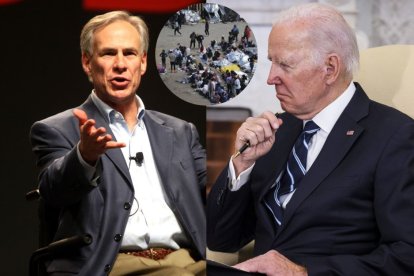 Greg Abbott, Joe Biden, inmigrantes frontera.