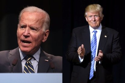 Joe Biden (i); Donald Trump (d) / Wikimedia Commons; Gage Skidmore