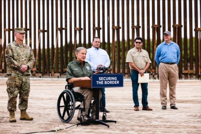 Greg Abbott at the southern border