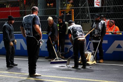 Se pospone la segunda sesión de entrenamientos libres del GP de Las Vegas por una avería en la pista.