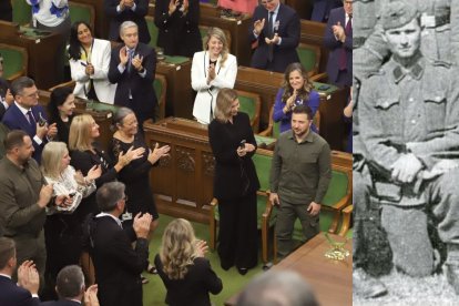 El Parlamento canadiense ovaciona a Taroslav Hunka.