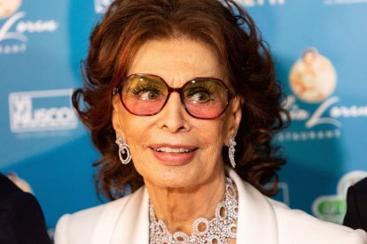 La actriz Sophia Loren estuvo presente en la 80ª edición del Festival de Cine de Venice.