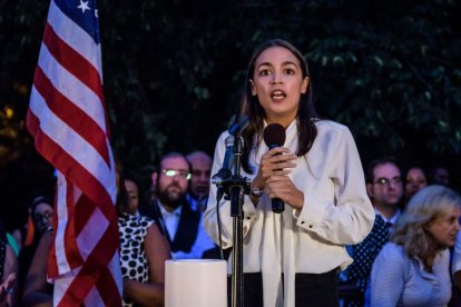 La representante de Nueva York Alexandria Ocasio-Cortez en Prospect Park el 5 de agosto de 2019