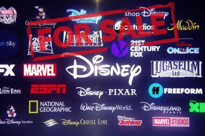 Imagen de Disney con todos los logos de las distintas empresas que conforman su compañía.