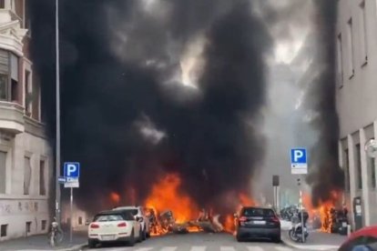 Explosión en Milán