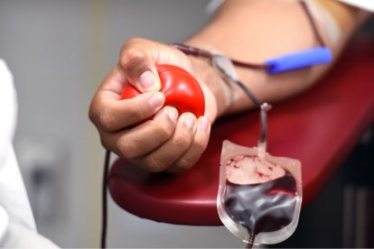 Donación de sangre.