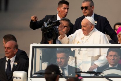 El papa Francisco en Lisboa.