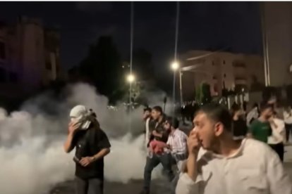 Dozens of protesters attempt to storm Israeli embassy in Amman