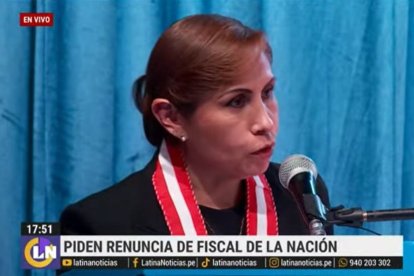 La fiscal general de Perú, Patricia Benavides.