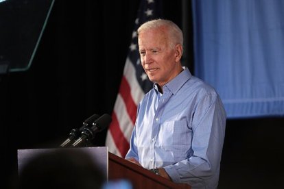 Biden, durante un acto electoral de 2020.