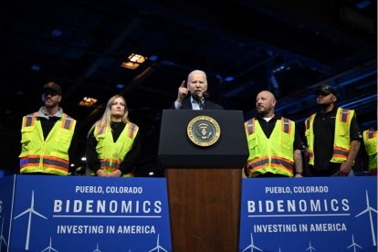 Biden, durante un discurso