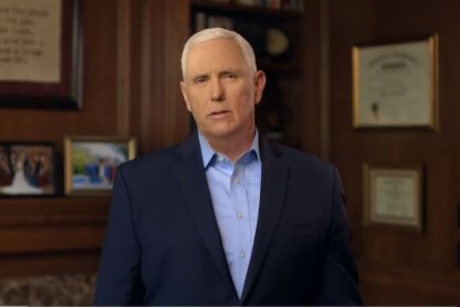 Mike Pence, durante su presentación como candidato.