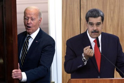 Maduro, Biden, opositores, María Corina Machado