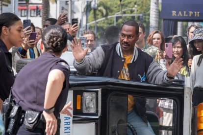 Primera imagen promocional de 'Un detective suelto en Hollywood: Axel Foley', la cuarta entrega de la saga cinematográfica que estrenará Netflix en verano de 2024.