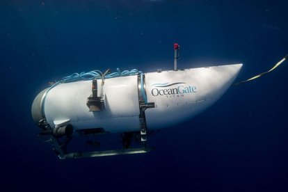 Submarine lost in the wreck of the Titanic.