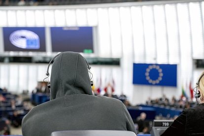 European Parliament floor.