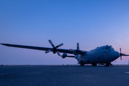 Imagen de archivo de un avión C-130 de la Fuerza Aérea estadounidense.