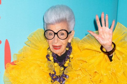 Imagen de archivo de la diseñadora Iris Apfel.