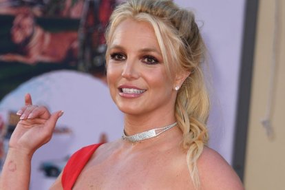 La cantante estadounidense Britney Spears llega al estreno de 