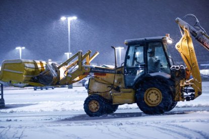 Quitanieves durante la última tormenta invernal que tuvo lugar el 6 de enero de 2024.