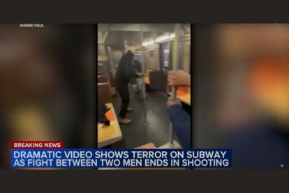 Pelea en el metro de Nueva York |