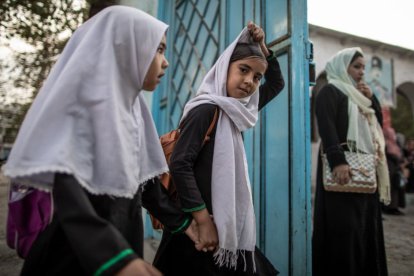 Niñas en un colegio en Afganistán