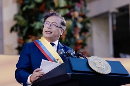 La toma de posesión presidencial colombiana de Gustavo Petro en 2022.