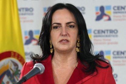 La líder colombiana de la oposición en el Senado, María Fernanda Cabal |