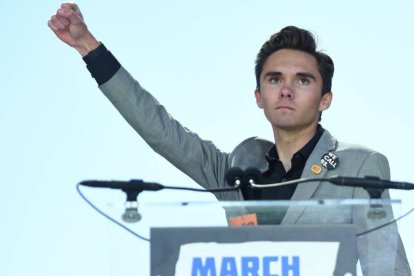 David Hogg, defensor del control de armas.