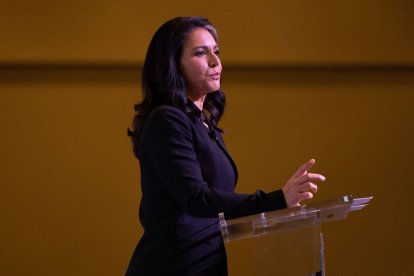 Tulsi Gabbard, exrepresentante demócrata por Hawái.