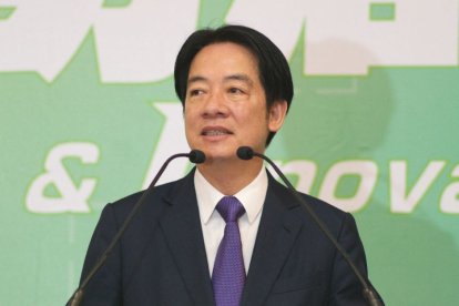 El presidente electo de Taiwán, Lai Ching-te, habla durante una conferencia de prensa en Taipei