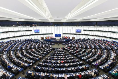 The European Parlament in Strasbourg (France).